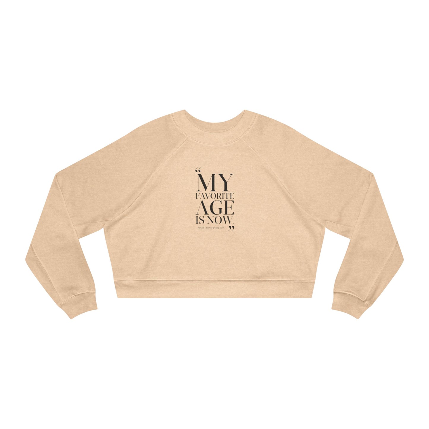 Inspirational Women's Cropped Fleece Pullover - Sparkle Like Dolly